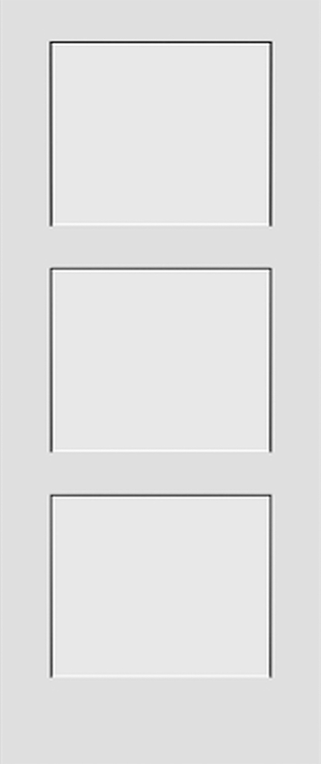 3 Panel Shaker Style Interior Door (Solid Core), ideal for larger spaces