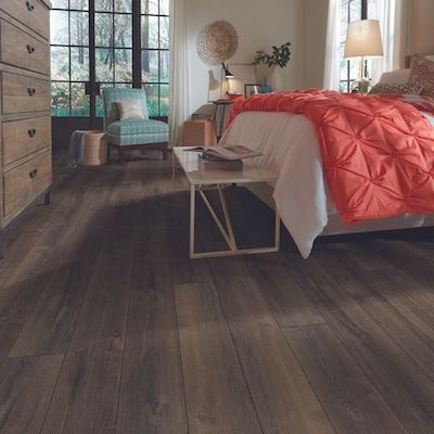 waterproof vinyl plank flooring in a bedroom